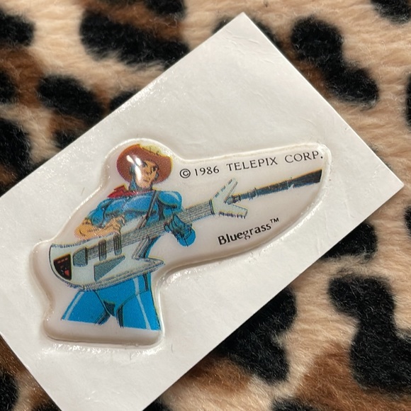 1986 SILVERHAWKS 💙 Bluegrass Vintage Puffy Sticker Kenner 80s Collectible Retro - Picture 11 of 15